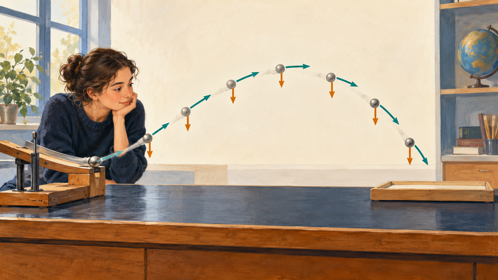 Illustration : Repérer des positions successives d’un mobile en mouvement